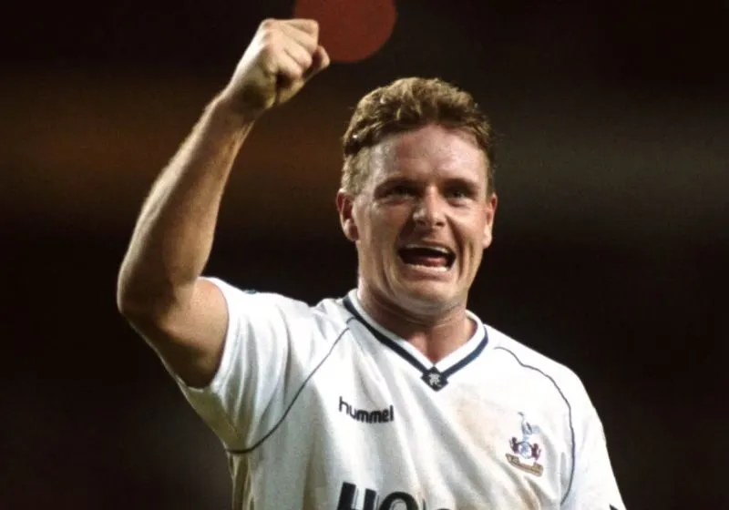 Paul Gascoigne trong màu áo Tottenham Hotspur