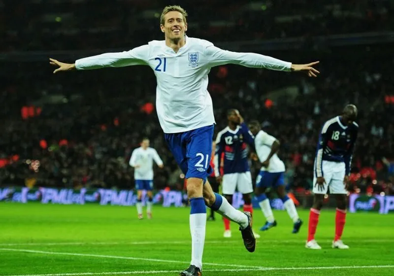 Peter Crouch ăn mừng tại World Cup